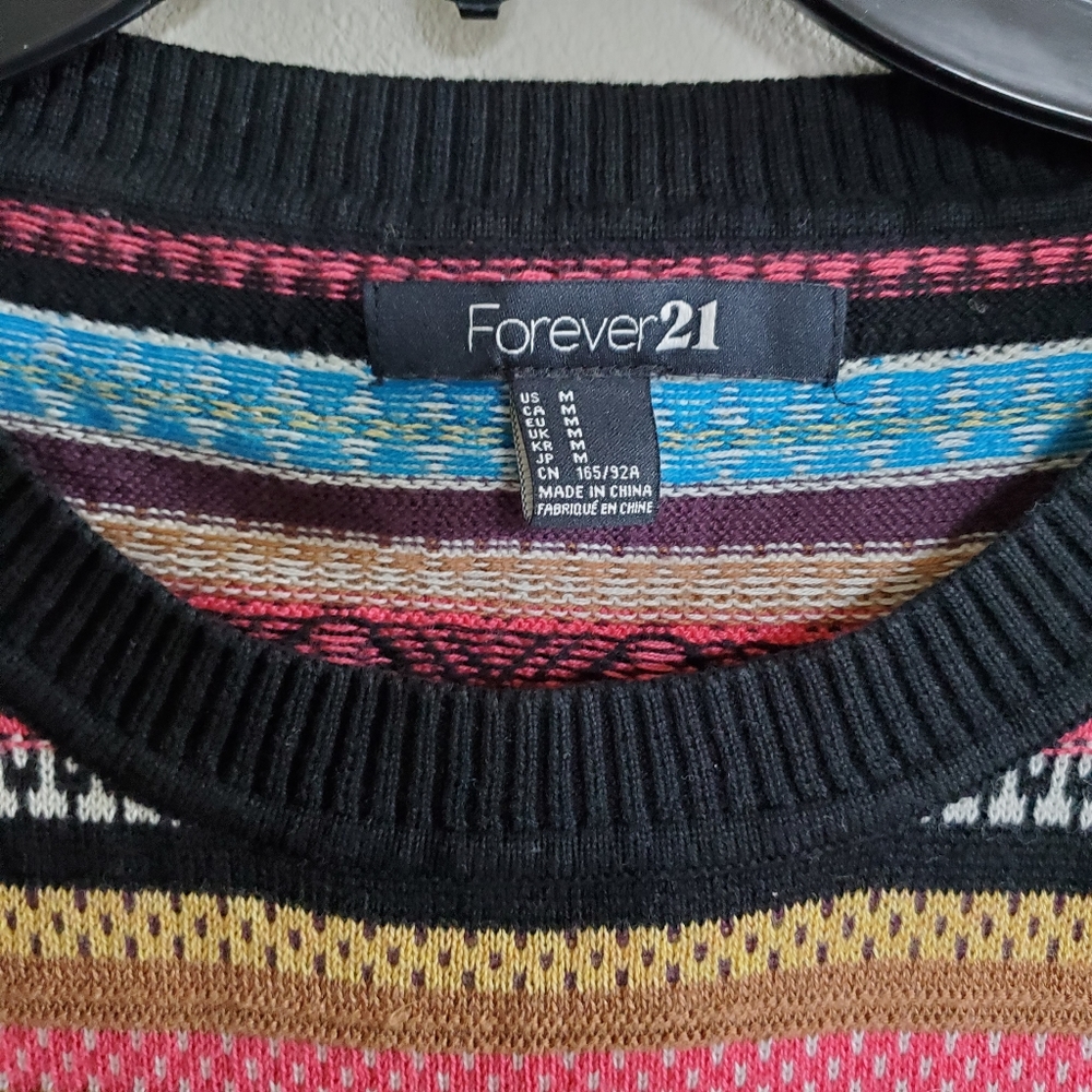Fun Pattern Striped Sweater - Picture 4 of 5